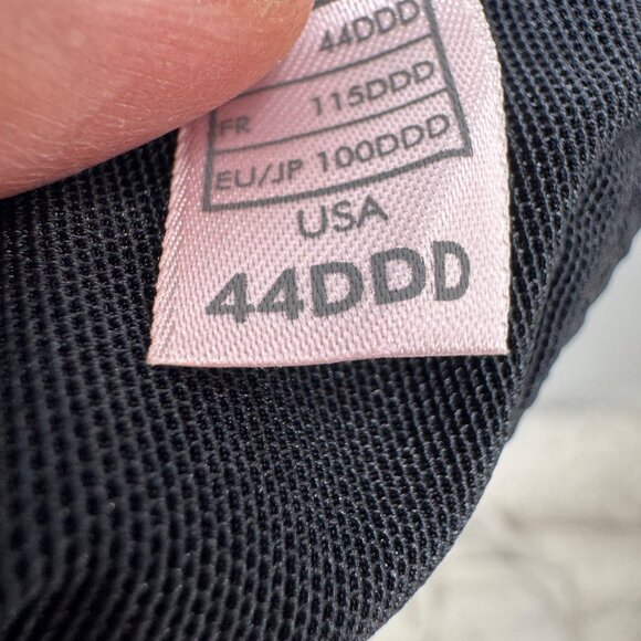 Parish Fe Black Racerback Underwire Bra 44DDD With Front Closure - Picture 4 of 8